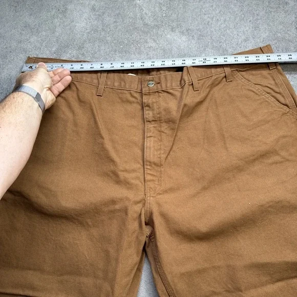 Carhartt B11 Washed Duck Work Pants‎ Brown 52x30 Men's Heavy Duty Canvas